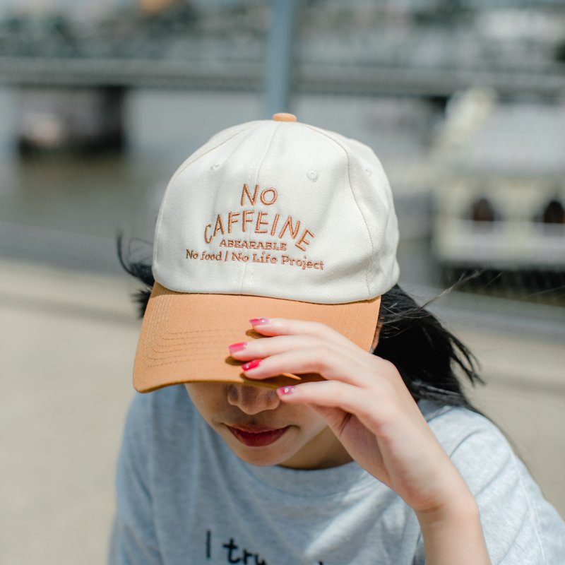 NO CAFFEINE NO LIFE, Baseball cap (Dirty) - Hats & Caps - Other Materials Brown