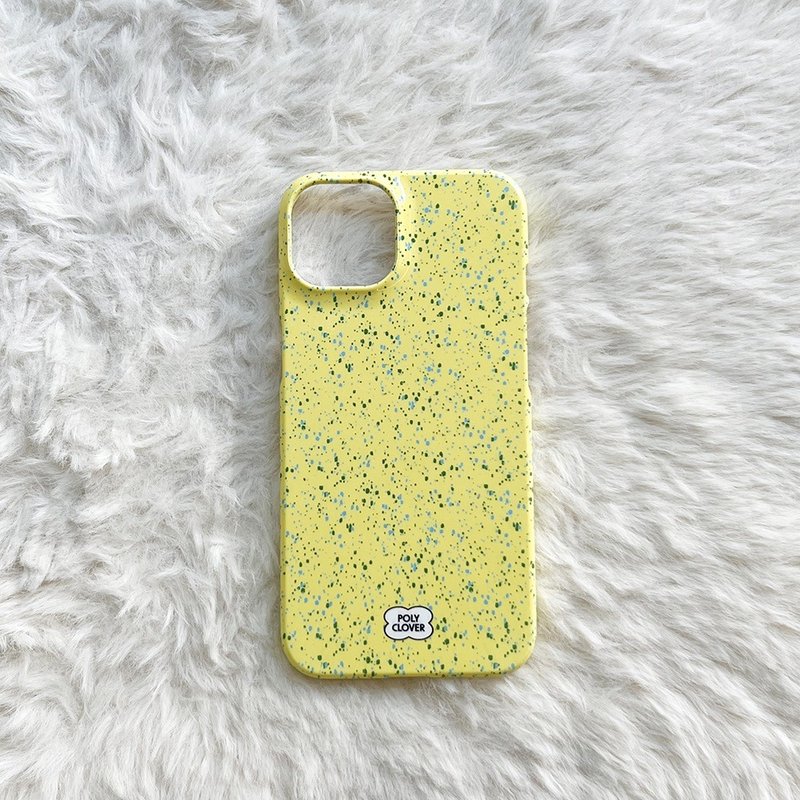 spotted hard iPhone Case (yellow) - 手機殼/手機套 - 塑膠 黃色