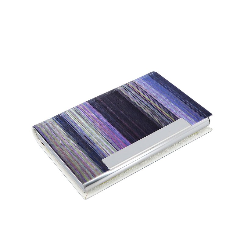 Card Case Card Holder by Artist Katsutoshi Yuasa - Card Holders & Cases - Other Metals Purple