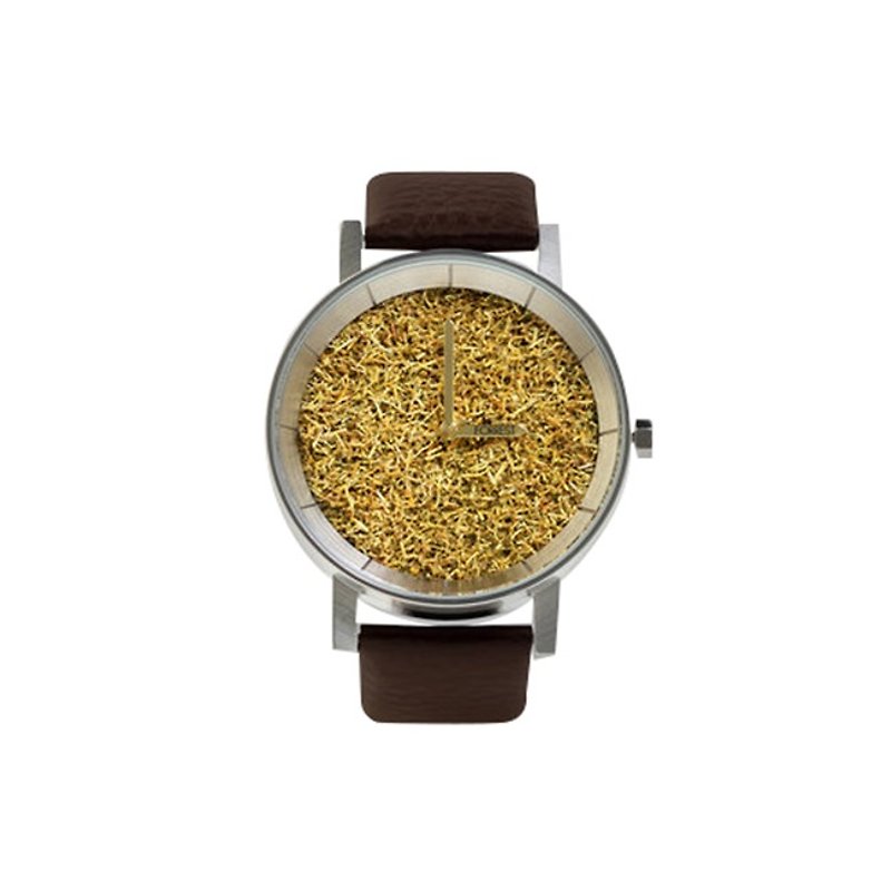 FORREST-[New] Silver Forrest Coffee Turf(S) - นาฬิกาผู้หญิง - หนังแท้ 