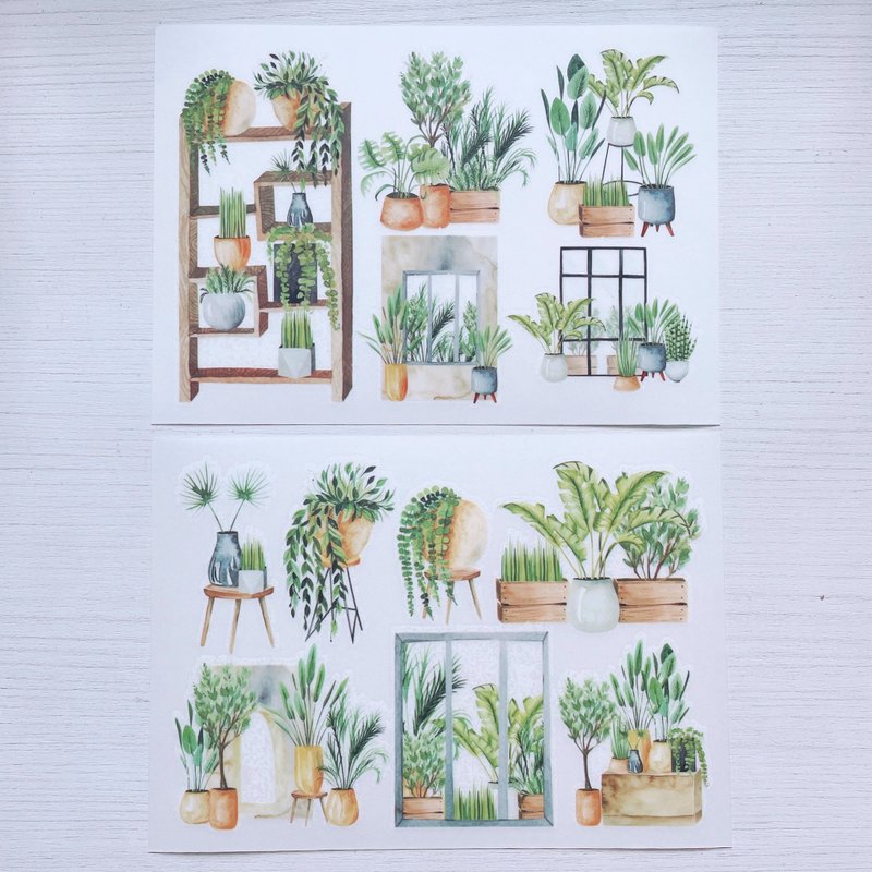 Home Garden Transfer / Print on sticker - 貼紙 - 紙 