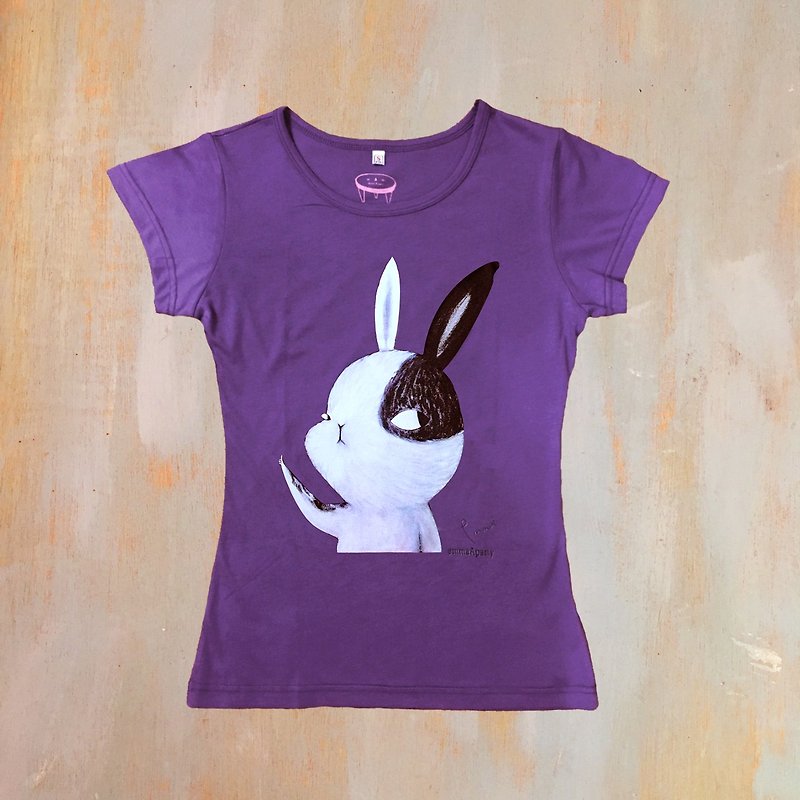emmaAparty illustrator T: Like the rabbit - เสื้อฮู้ด - ผ้าฝ้าย/ผ้าลินิน 