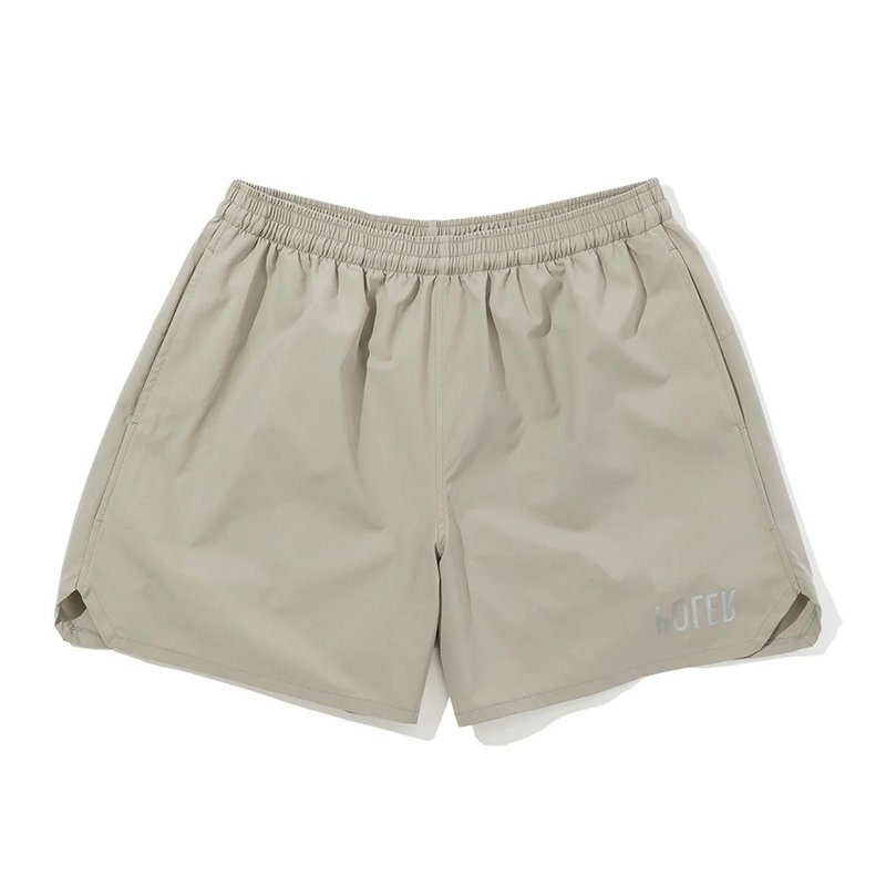 日本限定POLER RELOP2 DRY TRAINING SHORTS 快乾訓練短褲 / 米灰 - 男短褲/工作短褲 - 聚酯纖維 卡其色