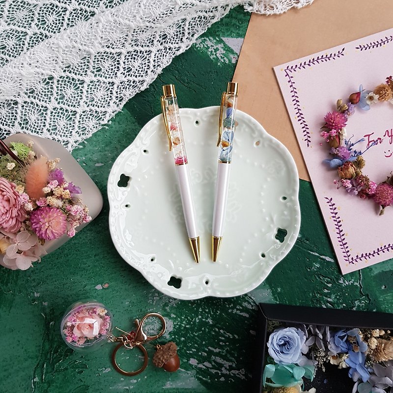 Time Flower Pen | Xuan Xuan Exclusive Store - Other Writing Utensils - Plants & Flowers White