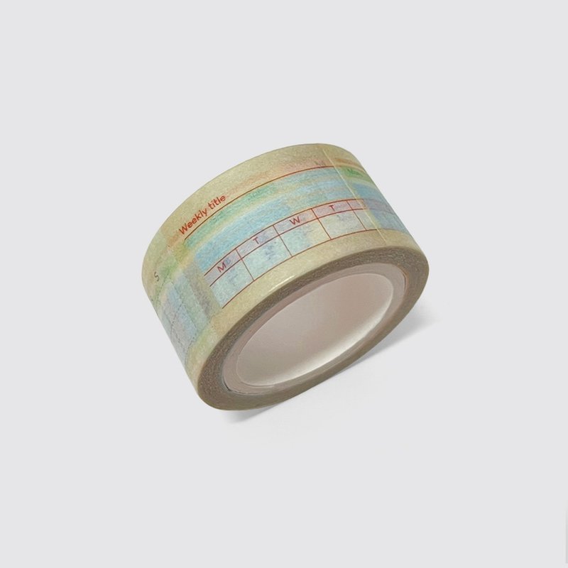 Weekly masking tape | Masking Tape - 紙膠帶 - 紙 多色