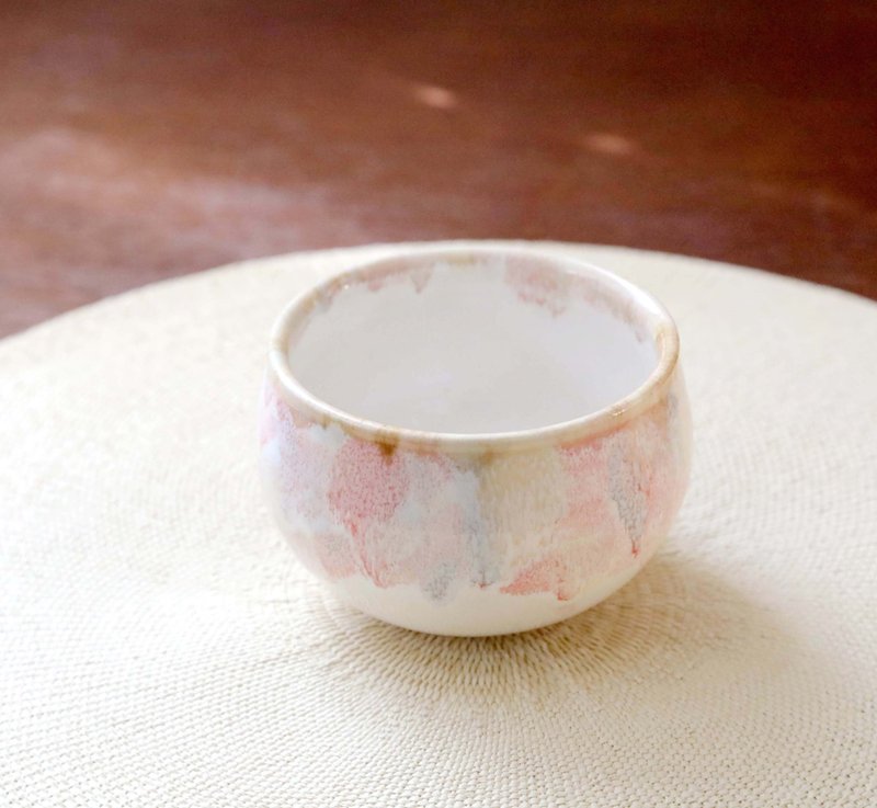 秋色模様のカフェオレボウル - 碗 - 陶 紅色