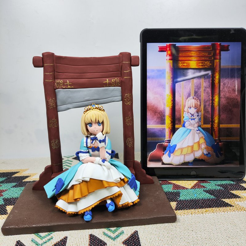 Customized figurine, doll, 3D portrait painting, facial painting, portrait,gift - Stuffed Dolls & Figurines - Clay Multicolor