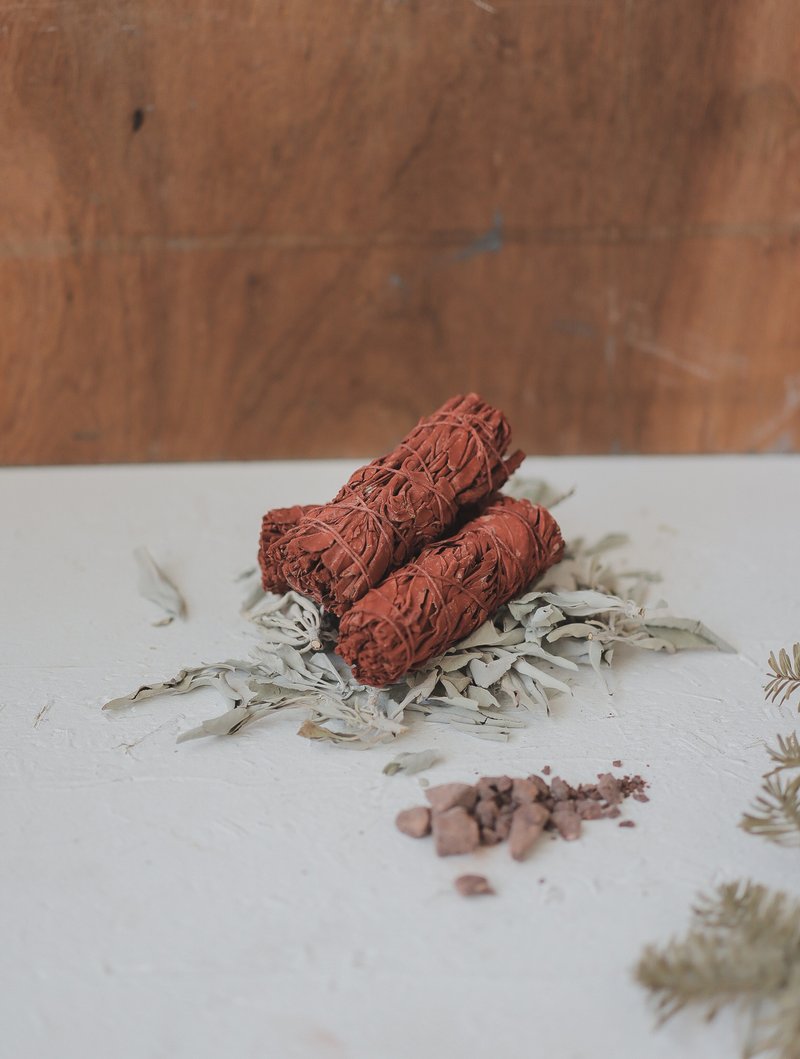 Dragon's Blood White Sage Mixed Bundles Purifying and Rejuvenating Large Bundles - Fragrances - Other Materials Red