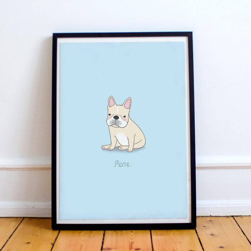Custom illustraton of pets. - Posters - Paper Pink