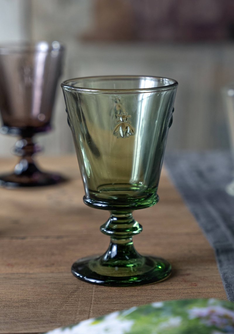 bee stemware emerald - Bar Glasses & Drinkware - Glass Transparent