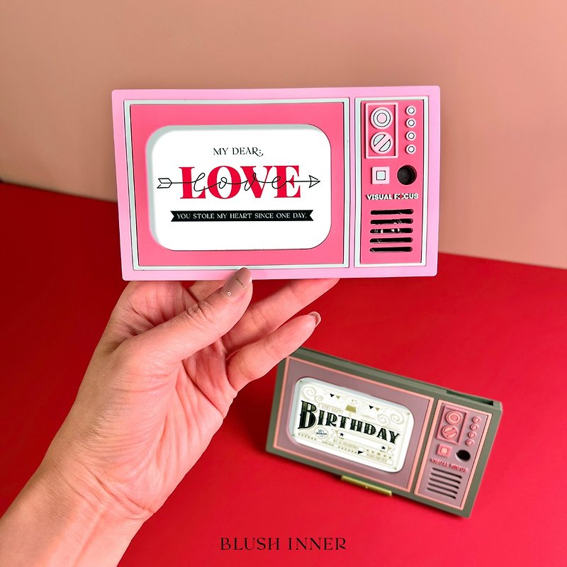 Multi-color customizable [Valentine's Day Gift Card] can be directly recorded*phonic TV heartfelt card - Cards & Postcards - Silicone White