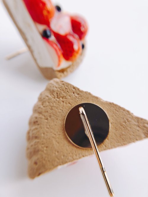 フルーツタルトのポニーフック スイーツデコ フェイクスイーツ