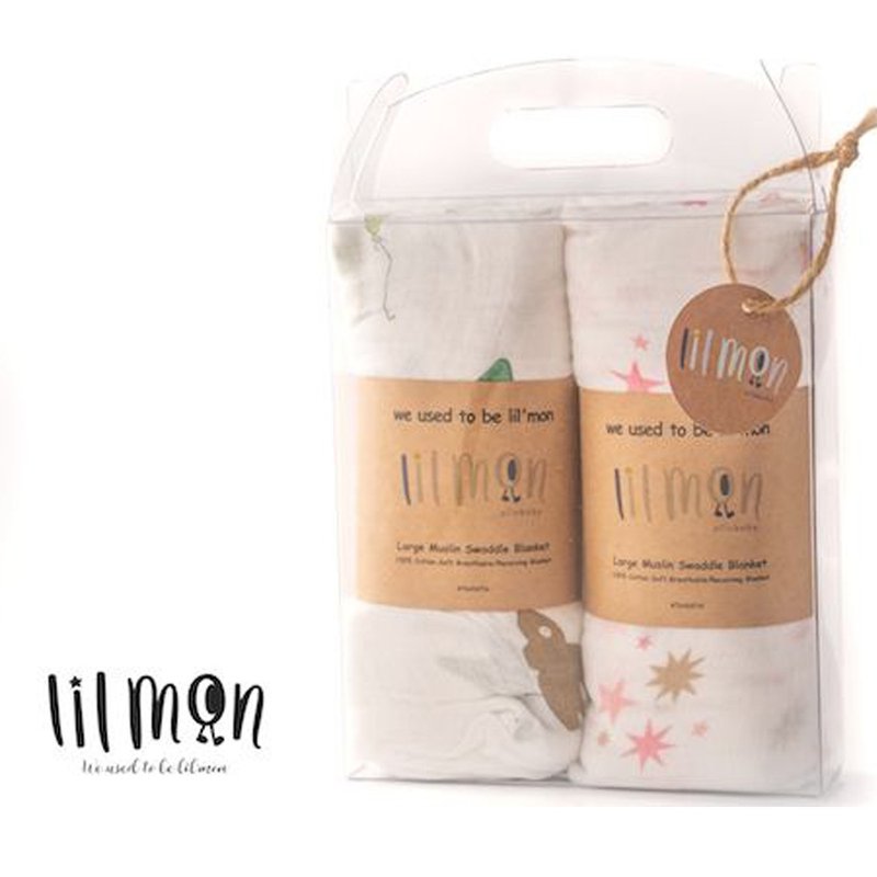 lilmon small star cool gauze towel-two sets (random color) - ผ้าปูที่นอน - ผ้าฝ้าย/ผ้าลินิน หลากหลายสี