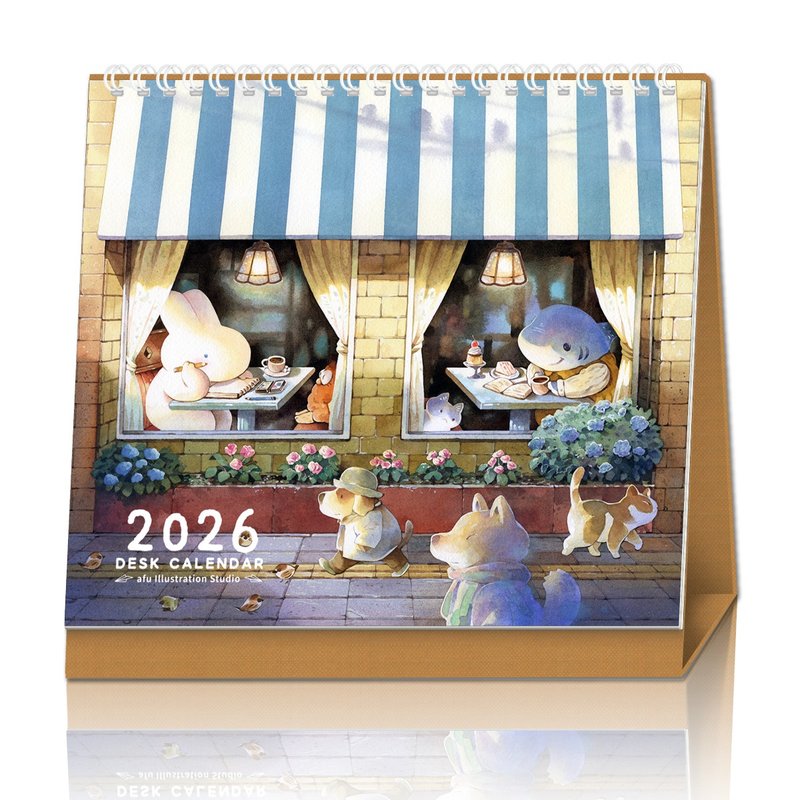 【預購】afu插畫桌曆_2026 / 夢之所在 - 日常篇 - 日曆/月曆/年曆 - 紙 