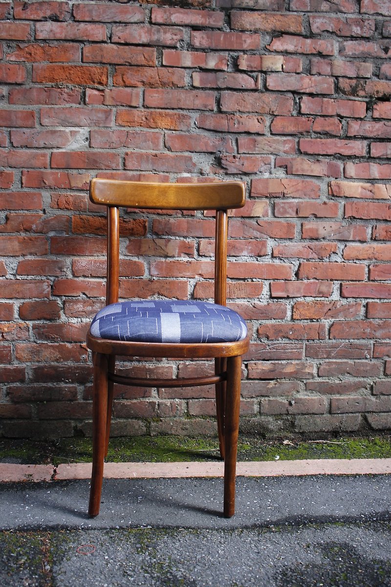 改造 木製新繃單人餐椅 - 其他家具 - 木頭 藍色