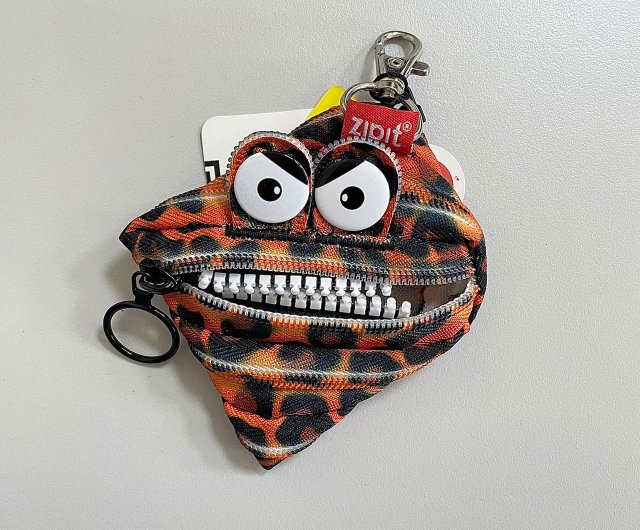 zipit Prints Monster Coin Purse Orange Tiger Shop zipit Coin