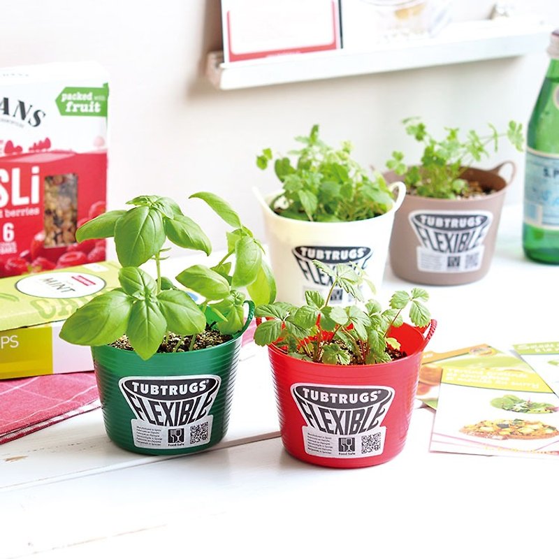 【TUBTRUGS】Tub Green塑膠桶植栽盆器組 - 植物/盆栽/盆景 - 塑膠 多色