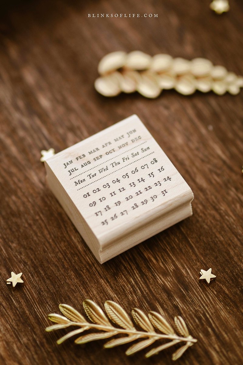 Calendar Tracker 印章/印台 - Stamps & Stamp Pads - Wood 