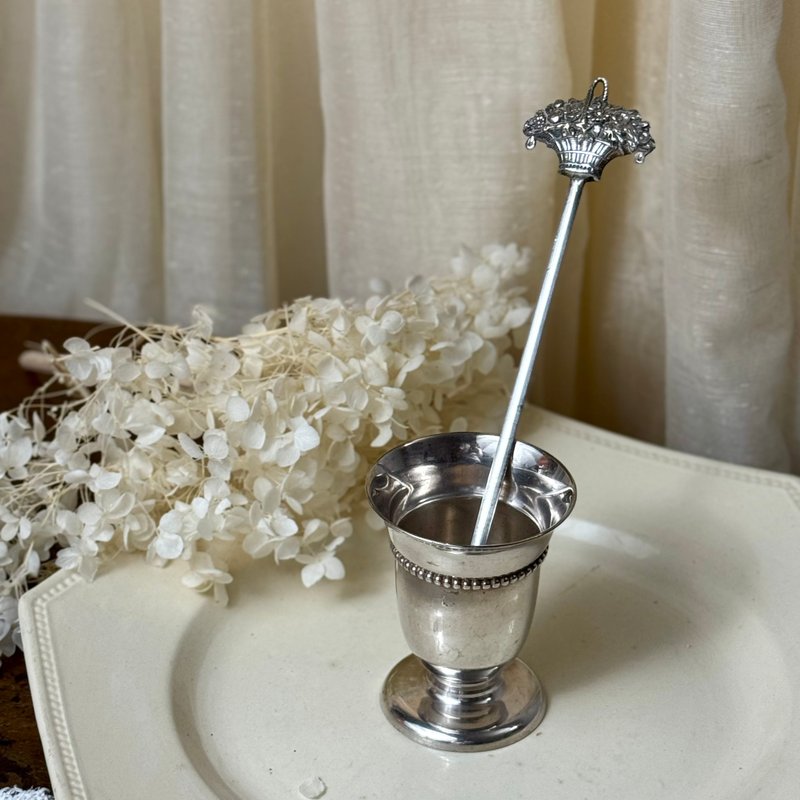 50778-稀有法式古董鍍銀美食飾籤 - 其他 - 銀 