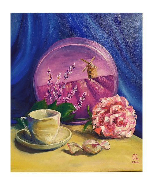 coffee 油彩画 P8 coffee 油彩画 P8 油彩画 Brighten Your Day 絵画 Sachi