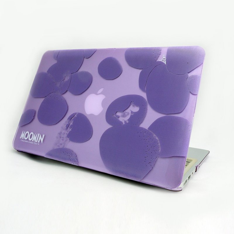 Moomin嚕嚕米正版授權-【Rock Moomin/淺紫】-Mac 13吋保護殼 - 平板/電腦保護殼/保護貼 - 塑膠 紫色