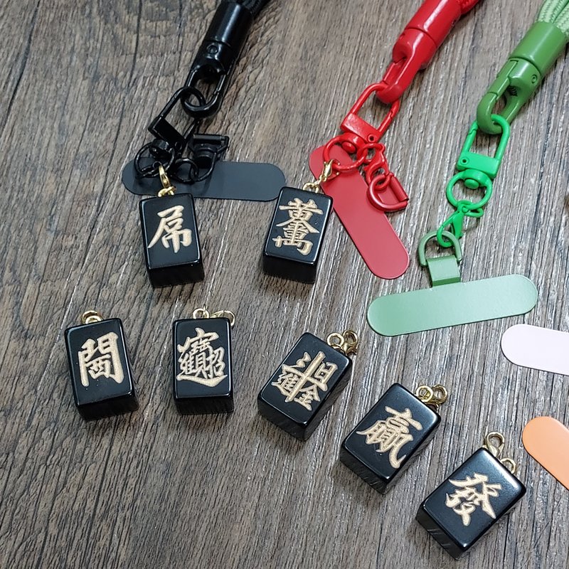 J42 電話繩 黑金迷你麻雀款 - 其他 - 其他材質 黑色