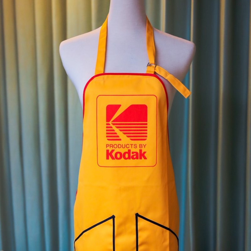 Sang Hui Company US 1970s KODAK Kodak Classic Orange Double Pocket Apron New Inventory - Other - Cotton & Hemp Orange