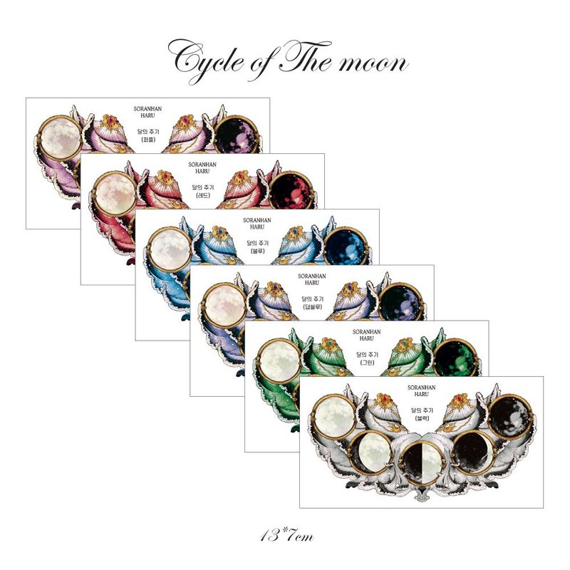 The cycle of the moon (soranhan haru) - 貼紙 - 紙 
