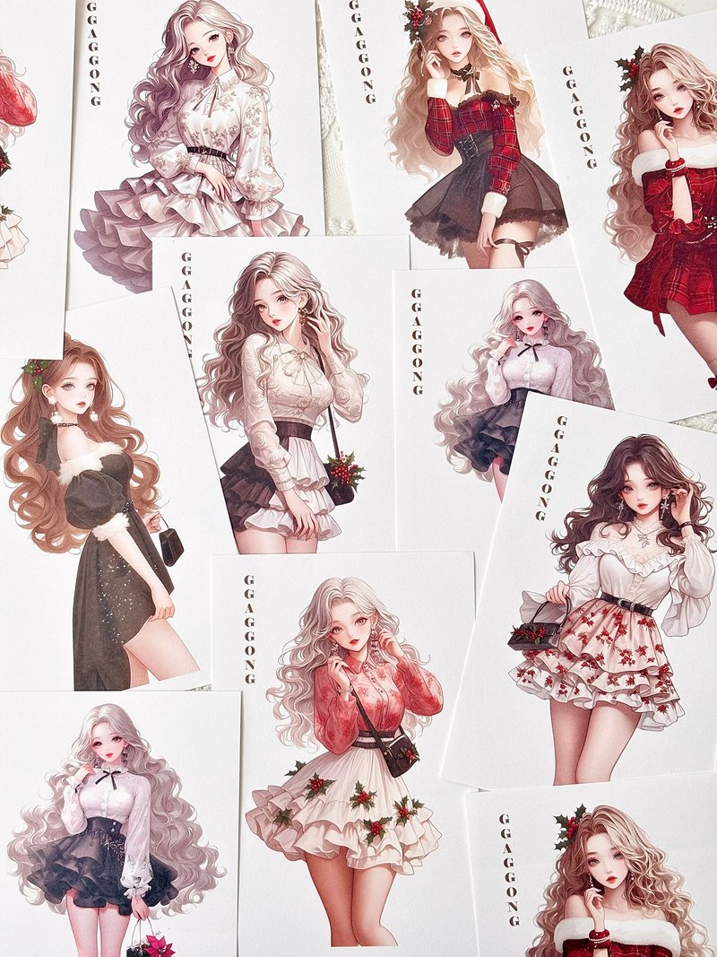 GGAGGONG Girl vol.4 – Holiday Girl - 貼紙 - 紙 