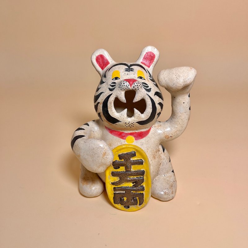 Lucky and Lucky Tiger Lord (Medium) - Stuffed Dolls & Figurines - Pottery 