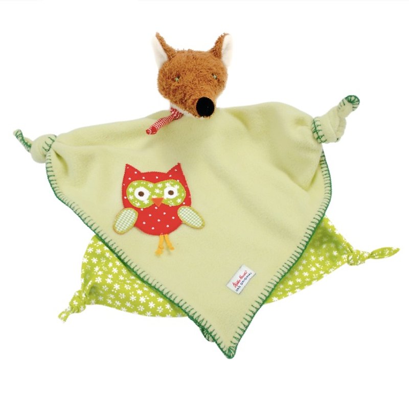 德國百年品牌Käthe Kruse 小黃鼠安撫巾 - 嬰幼兒玩具/毛公仔 - 棉．麻 綠色
