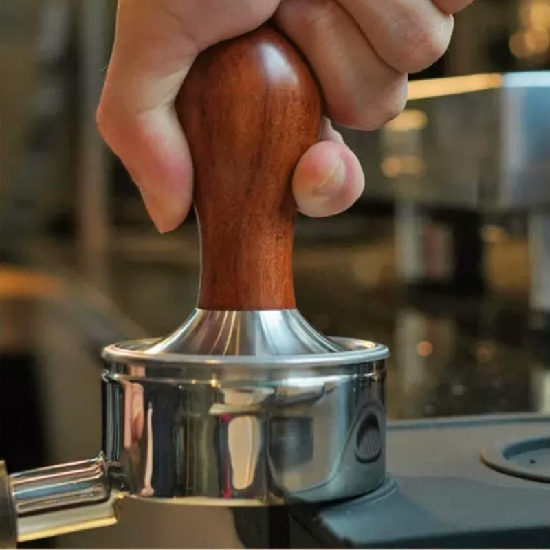 Staresso T-6 wooden handle coffee tamper (53mm/58mm) - Coffee Pots & Accessories - Other Materials Brown