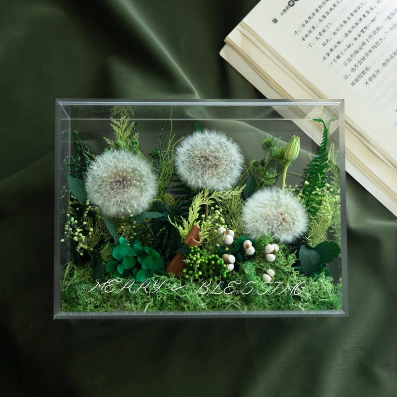 蒲公英/玫瑰永生花 不凋花擺件 治癒贈禮 - 乾燥花/永生花 - 植物．花 