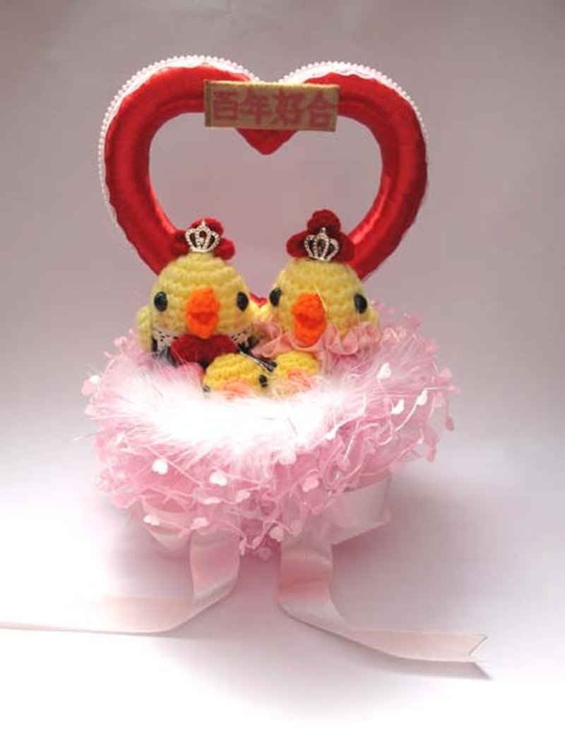 Mini chicken combination Bainianhaoge lead the way / Wedding Small Things - Items for Display - Other Materials Red