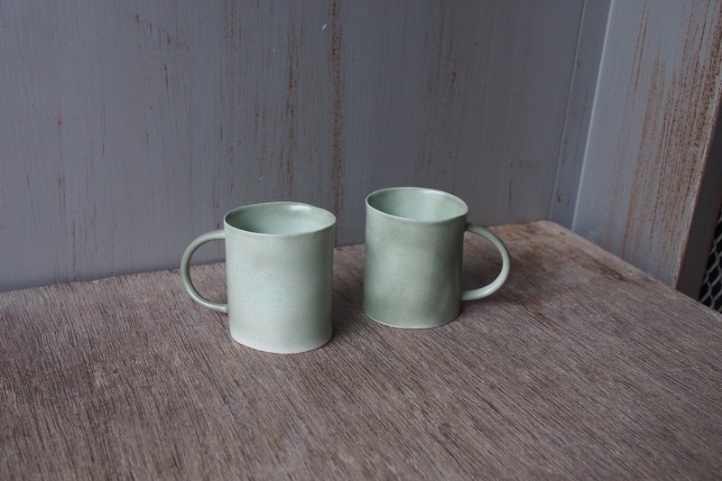 Cedar Green Ceramic Coffee Cup 120ml - Mugs - Pottery Green