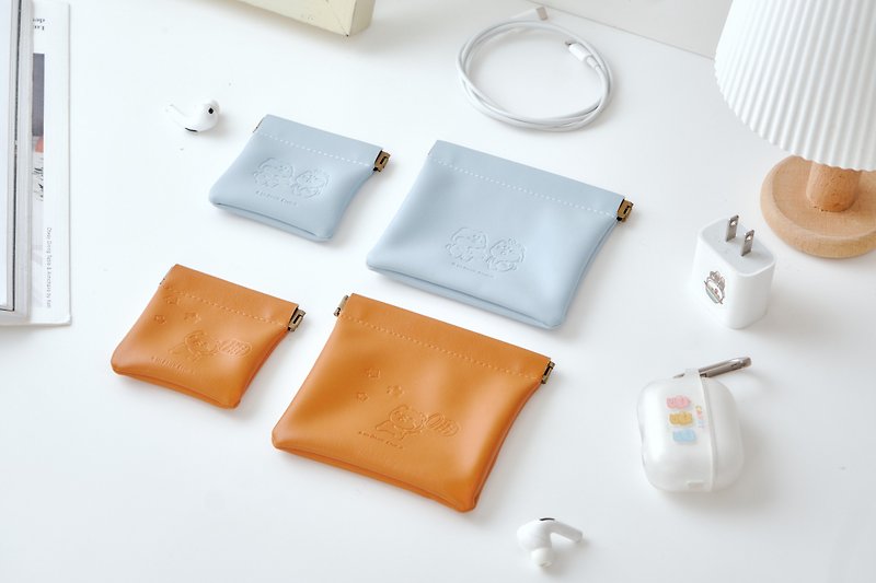 Hi Xiaoqiang - leather storage bag - กระเป๋าใส่เหรียญ - วัสดุกันนำ้ ขาว