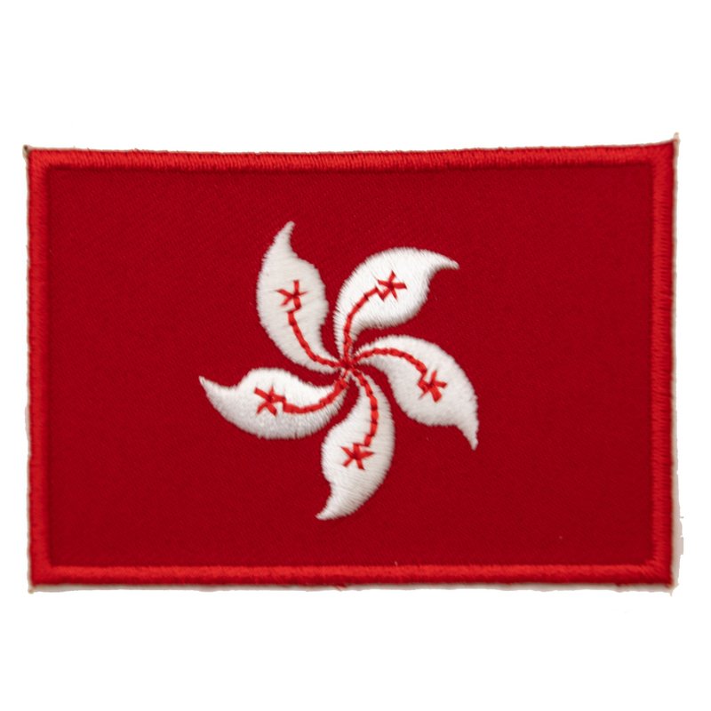 香港布藝補丁 電繡徽章 Flag Patch布標貼紙 熨燙徽章 熱燙燙布貼 - 徽章/別針 - 繡線 多色
