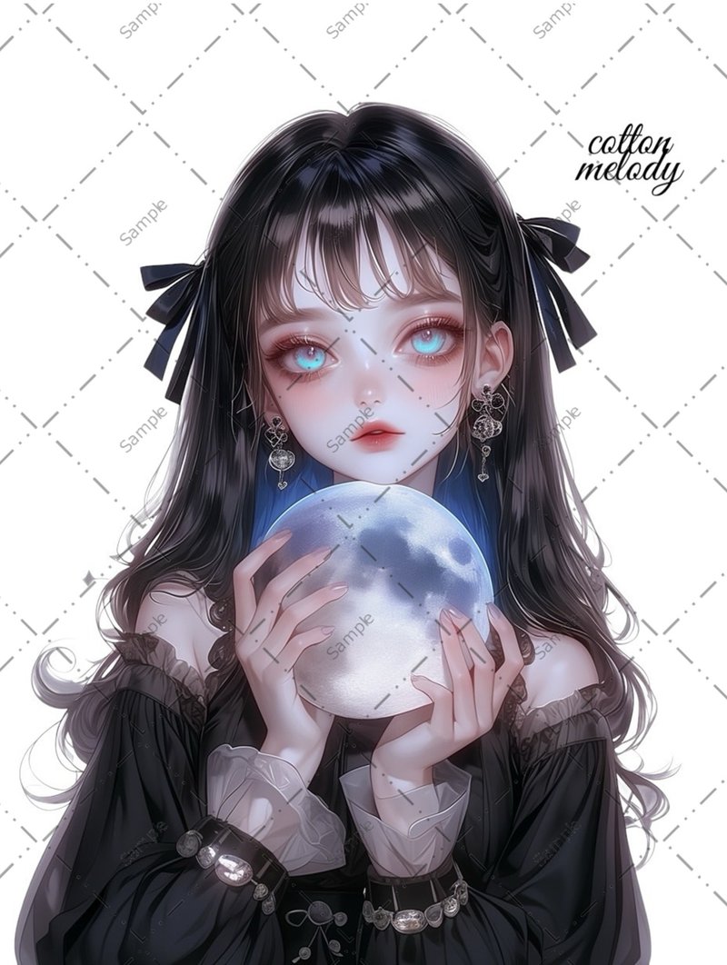 original sticker no.1182 人物ステッカー オリジナルステッカー 人物ステッカー 女の子ステッカー オリジナル人物ステッカー - 貼紙 - 紙 