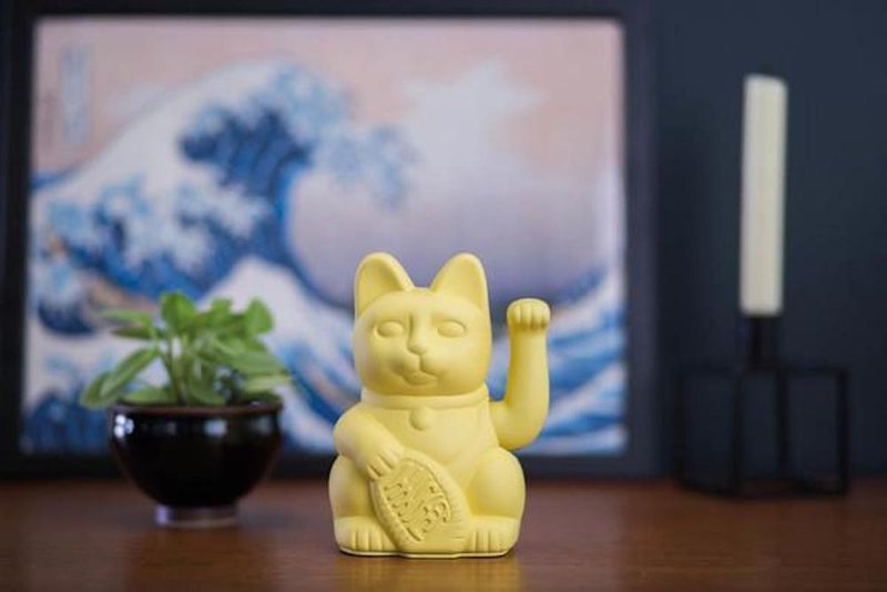 【招財貓】黃色 - DONKEY PRODUCTS Maneki Neko 幸運繽紛招財貓 - 擺飾/家飾品 - 塑膠 黃色