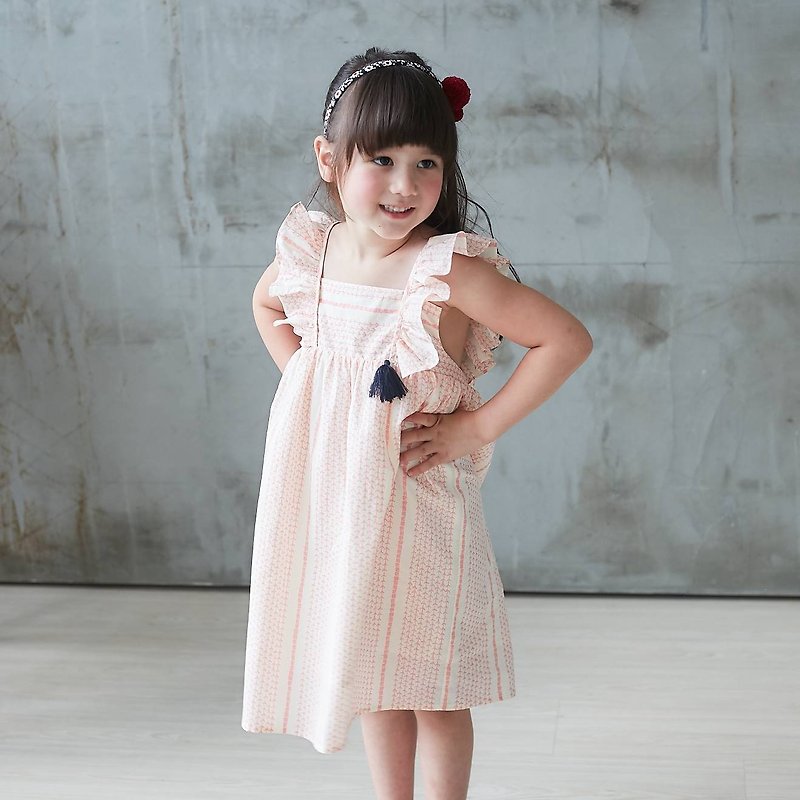 (童裝) 愛麗絲夢遊仙境-純棉 - 童裝禮服 - 棉．麻 粉紅色