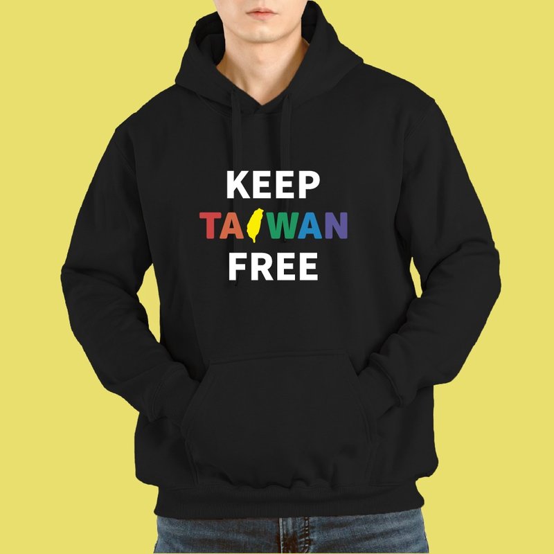 KEEP TAIWAN FREE Taiwan Hat T Clothing Long Sleeve Black White Thick Pound - Men's T-Shirts & Tops - Cotton & Hemp Multicolor