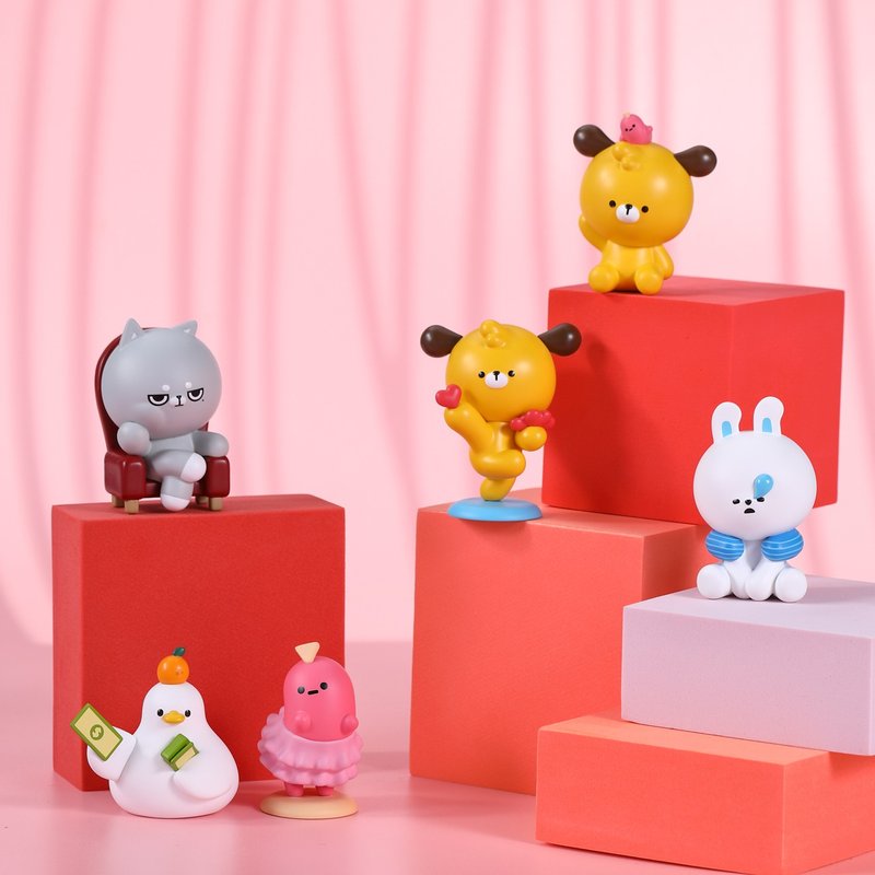 【dtto friends】Daily Life series doll-1 medium box ready stock with free shipping - Stuffed Dolls & Figurines - Plastic 