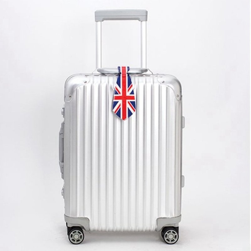 National flag series tie luggage tag 01.UK - Luggage Tags - Waterproof Material Blue