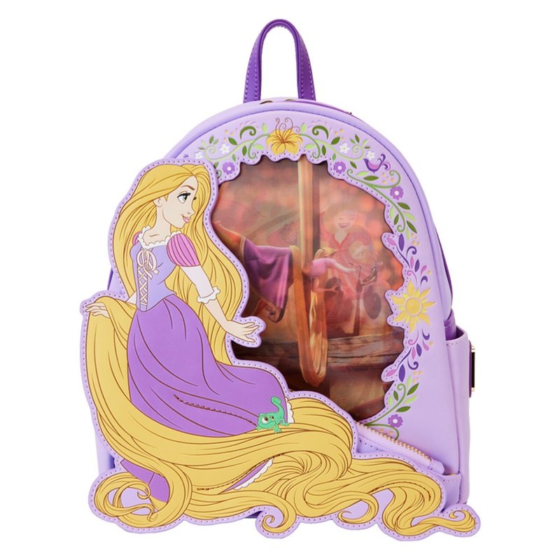 LOUNGEFLY-Disney Princess Rapunzel Mini Backpack - Backpacks - Faux Leather Purple