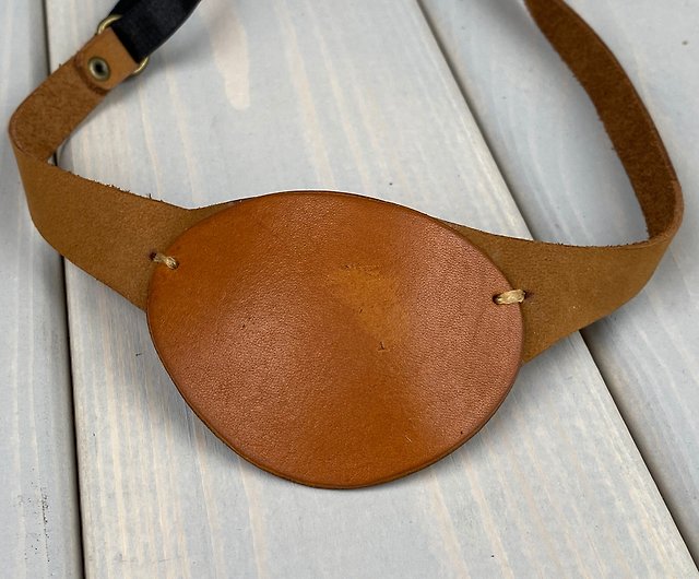 Domineering Faux Leather & Metal Eye Patch