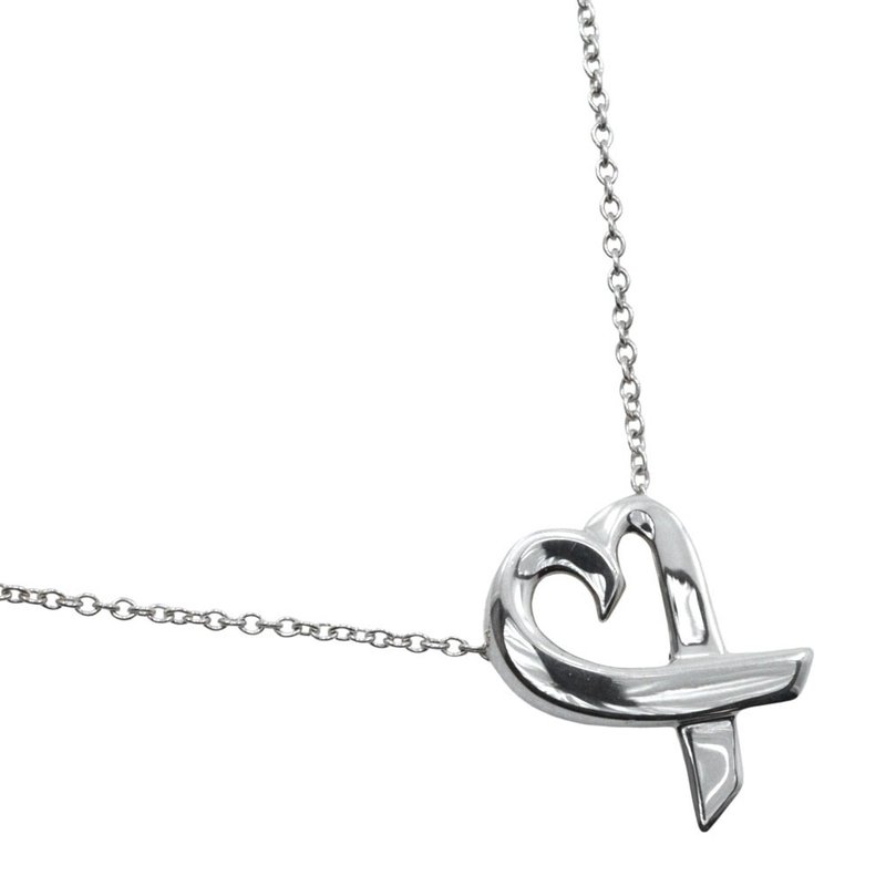 【日本直送】ティファニー TIFFANY&Co. ラビングハート ネックレス パロマ・ピカソ シルバー925 ハート 約3.0g レディース【中古】 - 項鍊 - 銀 銀色