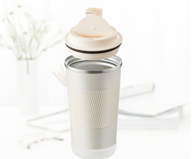 500ml Stainless Steel Car Coffee Cup Leakproof Insulated Thermal