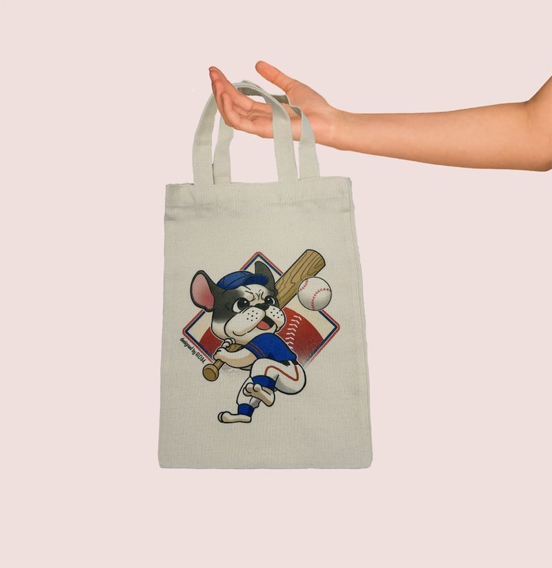 Baseball dagger | Eco-friendly small bag | Customizable - กระเป๋าถือ - เส้นใยสังเคราะห์ 