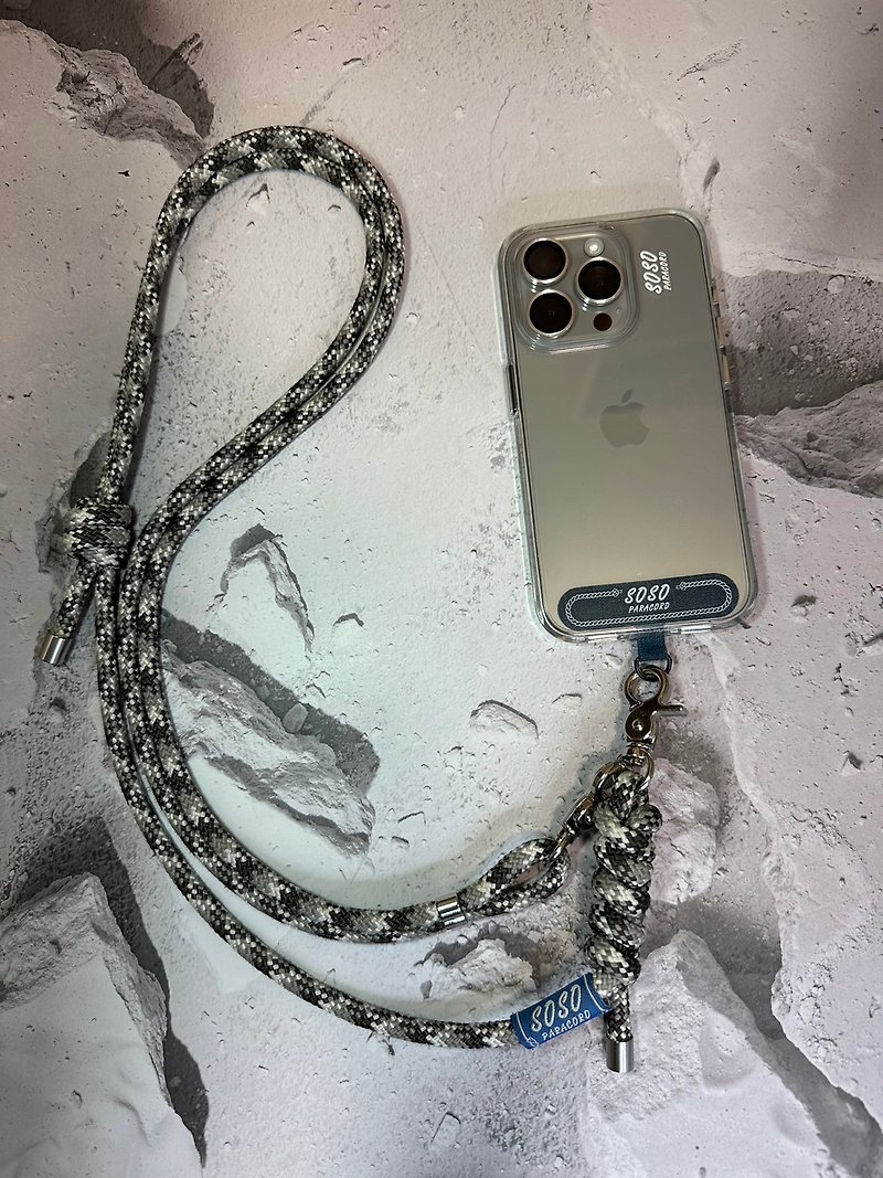 Powered mobile phone strap mobile phone rope mobile phone back rope parachute rope mobile phone rope parachute rope braided mobile phone rope - Lanyards & Straps - Nylon Multicolor