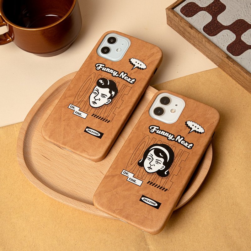 AUG8 STORE 白眼情侶 iPhone 手機殼 / 牛皮紙 霧面軟殼 - 手機殼/手機套 - 其他材質 